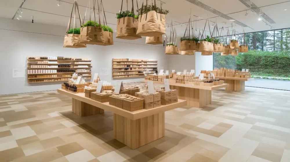Mobiliario sostenible para tiendas: cómo amueblar con estilo, coherencia y compromiso medioambiental