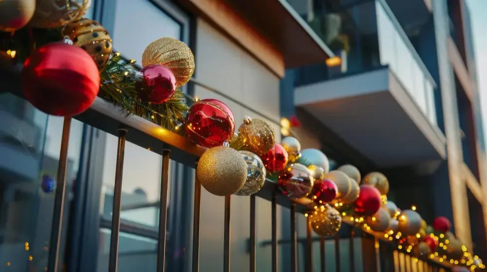 Décoration de Noël extérieure pour balcon : idées et produits de rêve