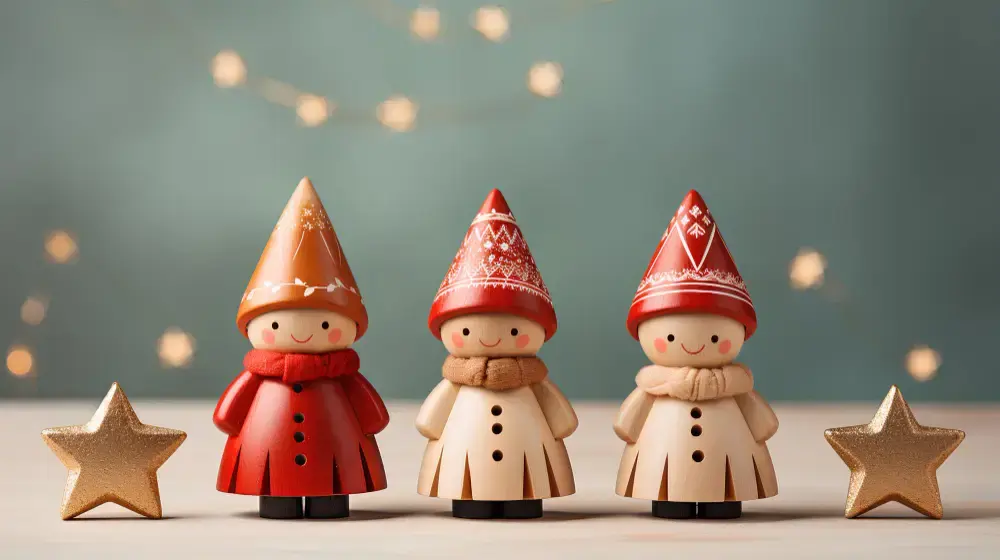 9 original Christmas figurines to decorate the home and common spaces