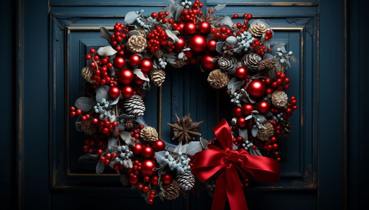 Propuestas de decoración de puertas navideñas con estilo y elegancia