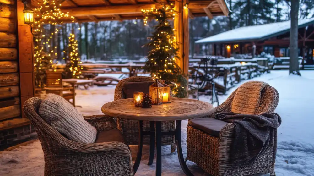 Cómo decorar terrazas en invierno: transforma el exterior en un espacio acogedor con los mejores artículos de decoración