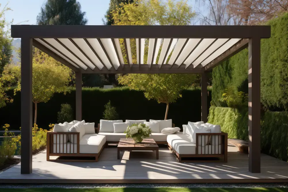 Pérgolas para terraza resistentes, estéticas y adaptadas a negocios de hostelería o retail