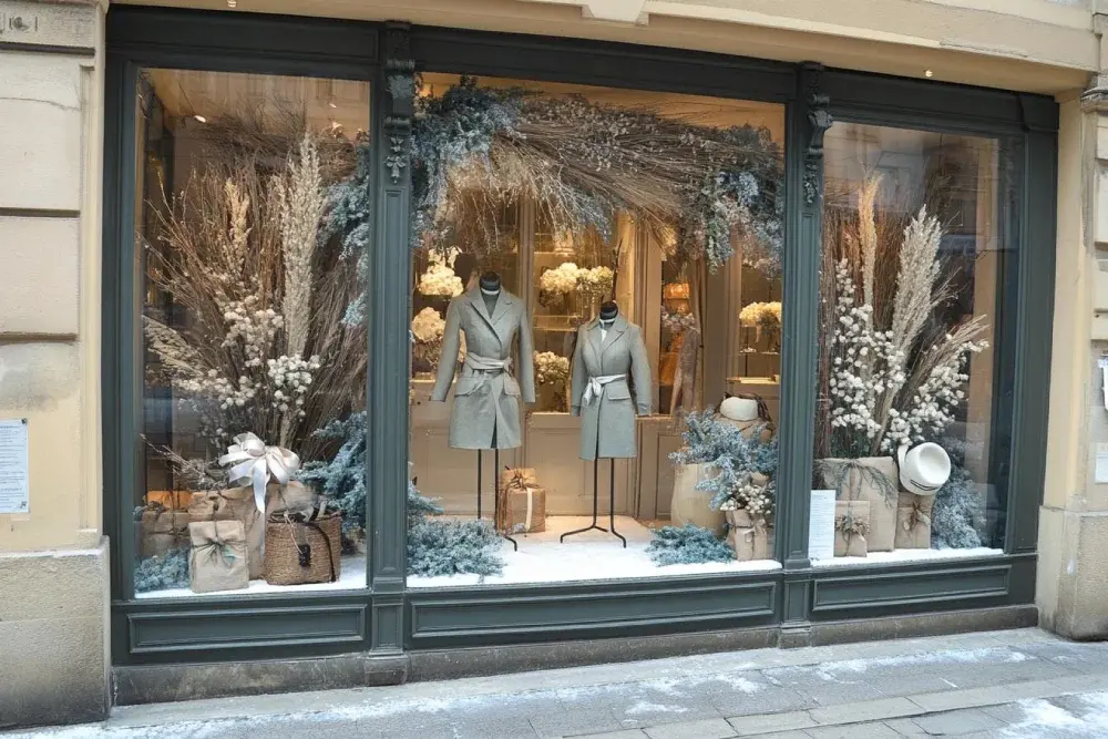 Vitrine hivernale : attirez vos clients avec des idées de décoration captivantes